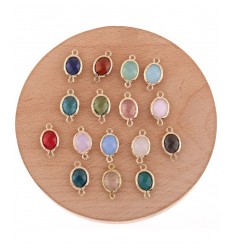 Connecteur oval en verre