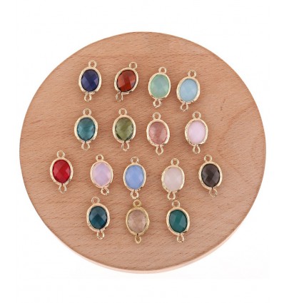 Connecteur oval en verre