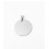 Pendentif pastille inoxydable