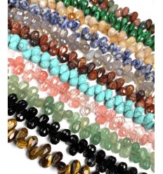 Perle goutte semi-précieuse