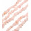 Chapelet pierre chips - quartz rose