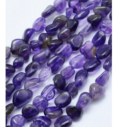 Perles semi-précieuses améthyste (10pcs)