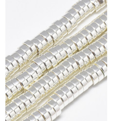 Chapelet hématite synthétique - 6mm