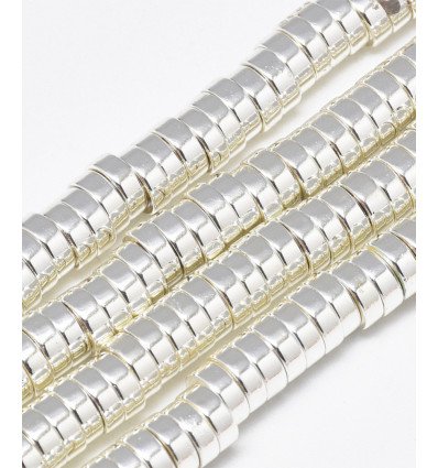 Chapelet hématite synthétique - 6mm