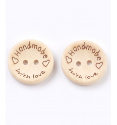 Bouton en bois 15mm