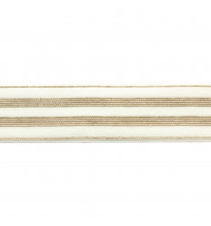 Elastique rayures lurex or 30 mm