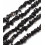 Chapelet pierre chips - obsidienne