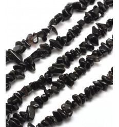 Chapelet pierre chips - obsidienne