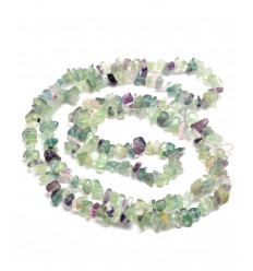 Chapelet pierre chips - fluorite