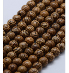 Chapelet de perles en bois 6mm