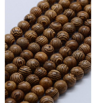 Chapelet de perles en bois 6mm