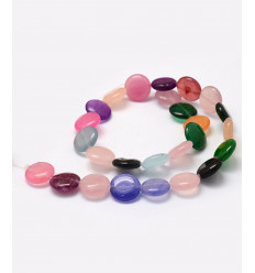 Chapelet perles en jade teintées