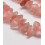 Chapelet pierre chips - quartz rose