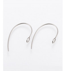 Hameçons arrondis acier inoxydable (1paire)