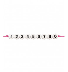 Kit perles chiffre - 165 perles