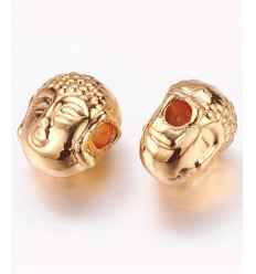 Perle bouddha plaqué or