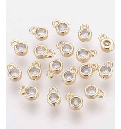 Pendentif petit zircon rond