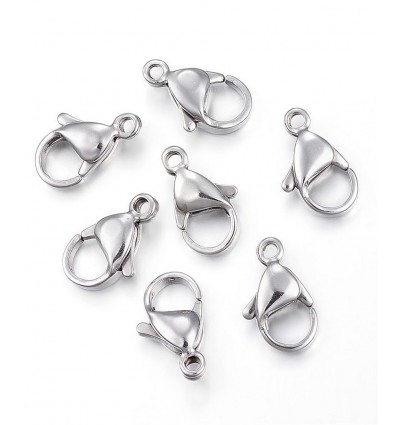 Fermoir mousqueton acier inoxydable