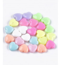 Perle petit coeur lisse