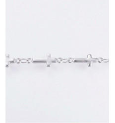 Chaine inoxydable croix