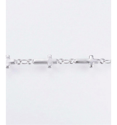 Chaine inoxydable croix