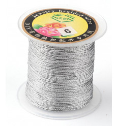 Fil Lurex 0,4mm pour enfilage de perles