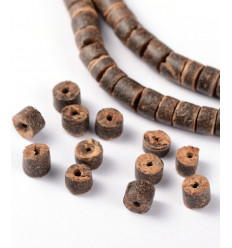 Chapelet de perles Heishi en noix de coco 5x4mm