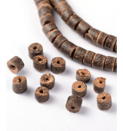 Chapelet de perles Heishi en noix de coco 5x4mm