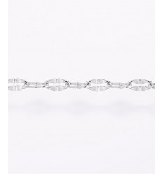 Chaine inoxydable maillons pliés