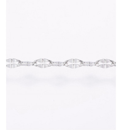 Chaine inoxydable maillons pliés