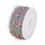 Chaine inoxydable petites billes multicolores