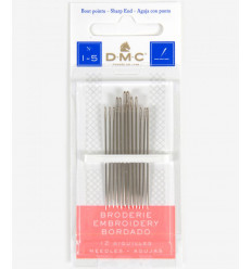 Aiguilles à broder - taille 1 à 5