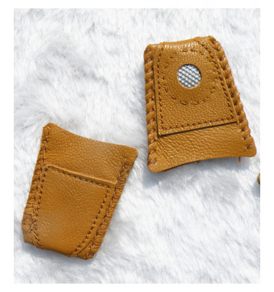 Dé à coudre en cuir