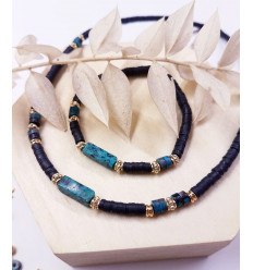 Kit bijoux "Jaya" (Bracelet+collier)