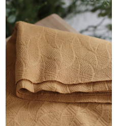 Tissu jacquard bio "Leaf" - Mind The Maker