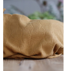 Tissu jacquard bio "Leaf" - Mind The Maker