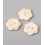 Bouton fleur en bois 17mm