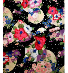 Tissu Japonais - Hanabanato Kiku