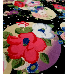 Tissu Japonais - Hanabanato Kiku