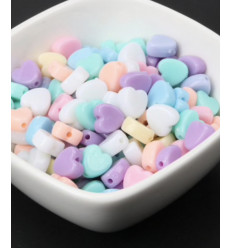 Perle petit coeur lisse