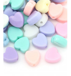 Perle petit coeur lisse
