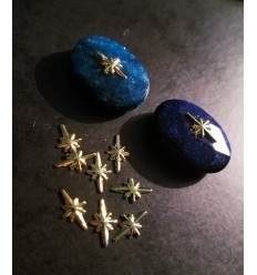 Elément à coller - petites étoiles (10pcs)