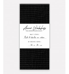 Nid d'abeille en coton - Noir