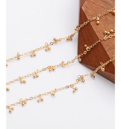 Chaîne maillons petites cerises (1mètre)