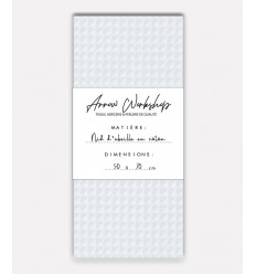 Nid d'abeille en coton - Blanc