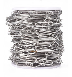 Chaîne maillons rectangulaires - acier inoxydable