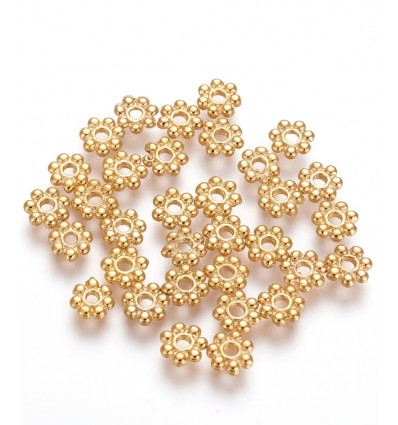 Séparateur 7 branches plaqué or - 5mm (1pc)