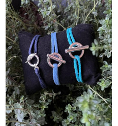 Fermoir en T plaqué argent