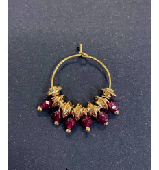 Séparateur gravé plaqué or - 6,3mm (1pc)