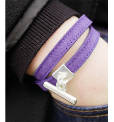 Galon en cuir "nubuck"